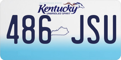 KY license plate 486JSU