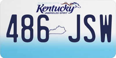 KY license plate 486JSW