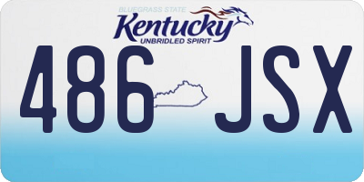 KY license plate 486JSX