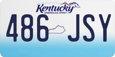 KY license plate 486JSY