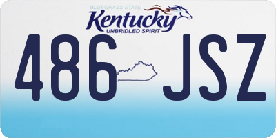 KY license plate 486JSZ