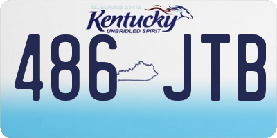 KY license plate 486JTB