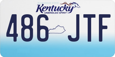 KY license plate 486JTF