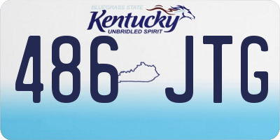KY license plate 486JTG