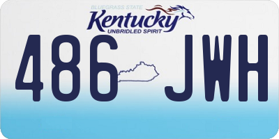 KY license plate 486JWH