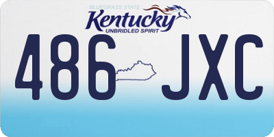 KY license plate 486JXC