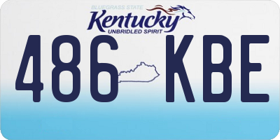 KY license plate 486KBE