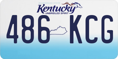 KY license plate 486KCG