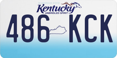KY license plate 486KCK