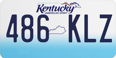 KY license plate 486KLZ