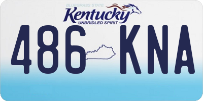 KY license plate 486KNA