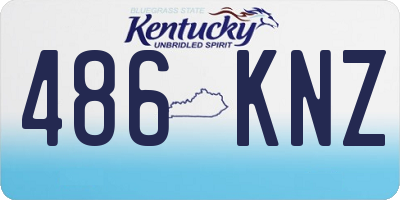 KY license plate 486KNZ