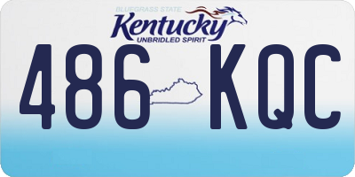 KY license plate 486KQC
