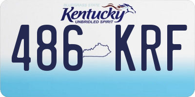 KY license plate 486KRF