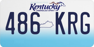 KY license plate 486KRG
