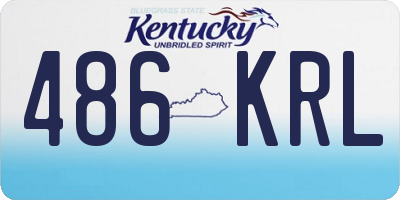 KY license plate 486KRL