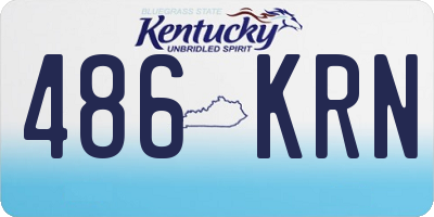 KY license plate 486KRN