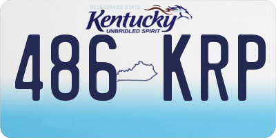 KY license plate 486KRP