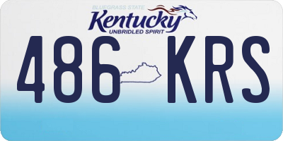 KY license plate 486KRS