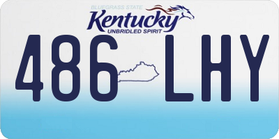 KY license plate 486LHY