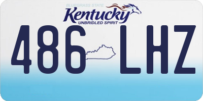 KY license plate 486LHZ