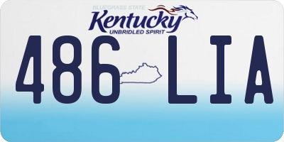 KY license plate 486LIA