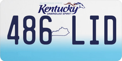 KY license plate 486LID