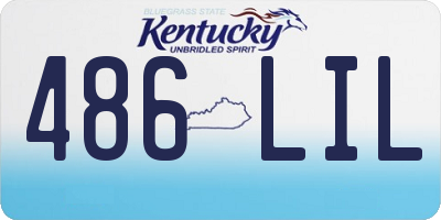 KY license plate 486LIL