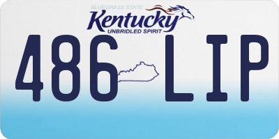 KY license plate 486LIP