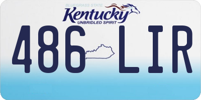 KY license plate 486LIR