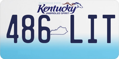 KY license plate 486LIT