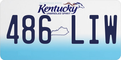 KY license plate 486LIW