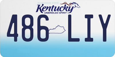 KY license plate 486LIY