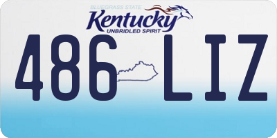 KY license plate 486LIZ