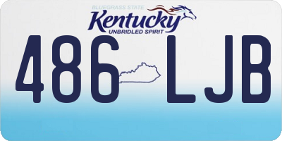 KY license plate 486LJB