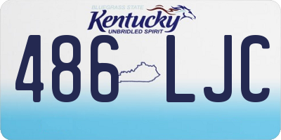 KY license plate 486LJC