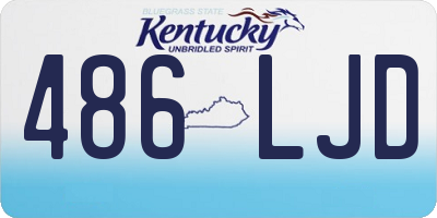 KY license plate 486LJD