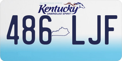 KY license plate 486LJF