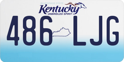 KY license plate 486LJG