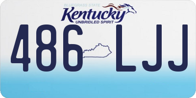KY license plate 486LJJ