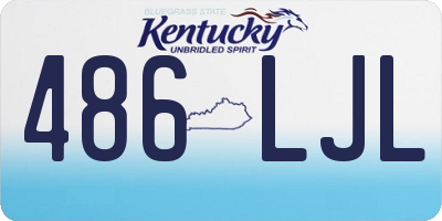 KY license plate 486LJL