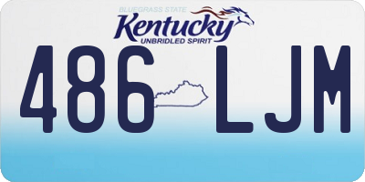 KY license plate 486LJM