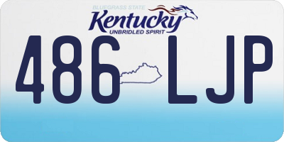 KY license plate 486LJP