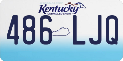 KY license plate 486LJQ