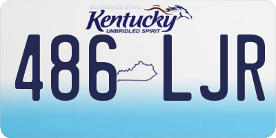 KY license plate 486LJR