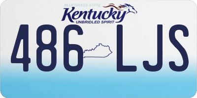 KY license plate 486LJS