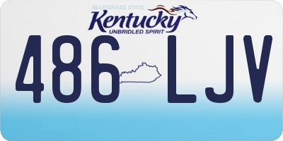 KY license plate 486LJV