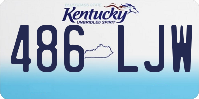 KY license plate 486LJW