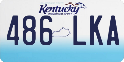 KY license plate 486LKA