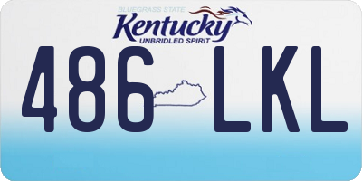 KY license plate 486LKL